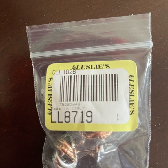 Sterling Silver Rose Rhodium Plated Earrings - Picture 4 of 7